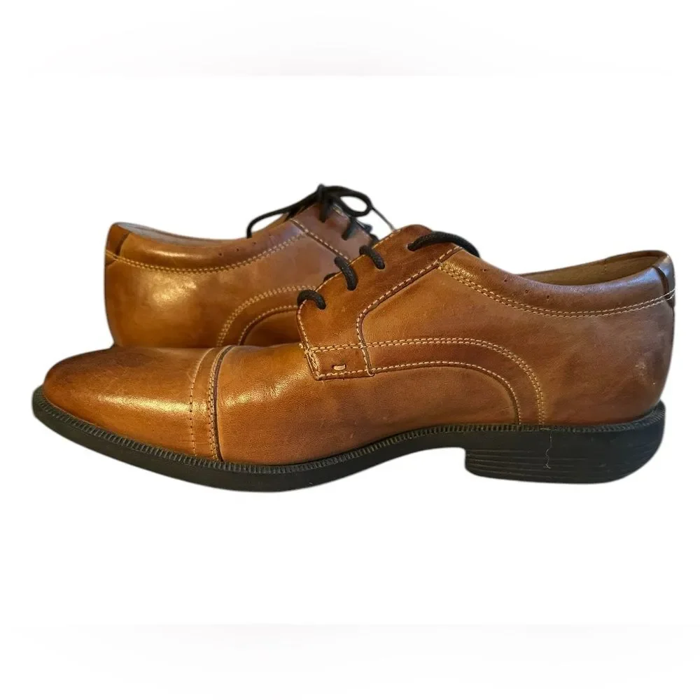 Men's Nunn Bush Dixon KORE Cap Toe Oxfords, Comfort Gel with Memory Foam Sz 8.5